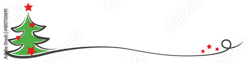 Grüner Weihnachtsbaum Element Banner Hintergrund