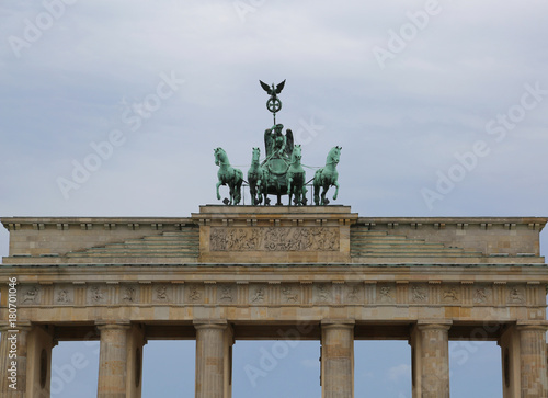 Berlin Germany Ancient Brandenburg Gate symbol of the city