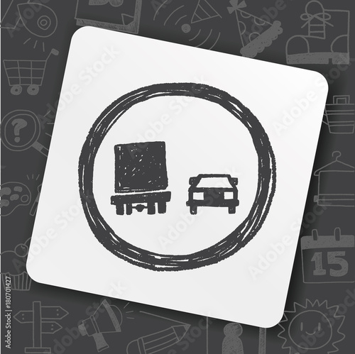 no overtaking doodle