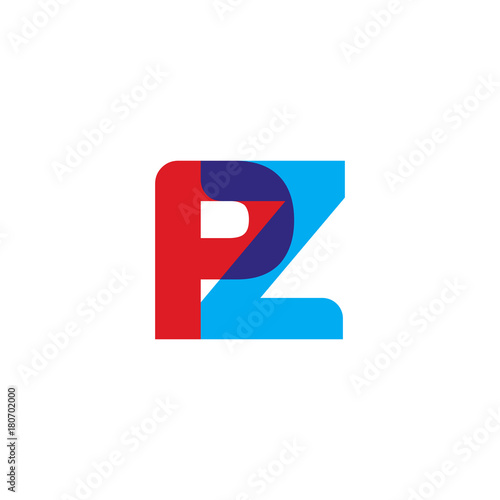 Initial letter PZ, overlapping transparent uppercase logo, modern red blue color Free Download Initial letter PZ, overlapping transparent uppercase logo, modern red blue color - GFXLoad