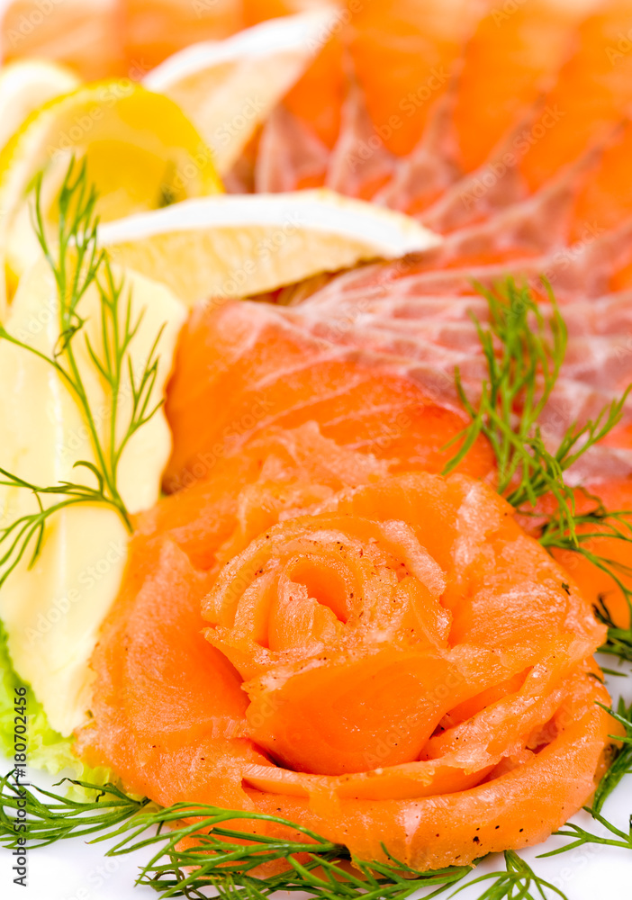 sliced smoked salmon sliced smoked salmon