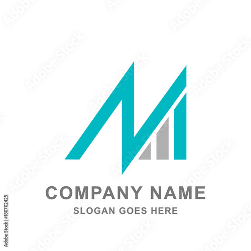 Free Download Modern M Letter Geometric Logo Vector Icon  - GFXLoad