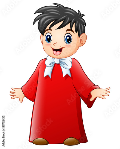 Boy choir cartoon