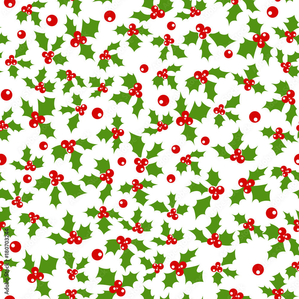 Christmas Holly Background