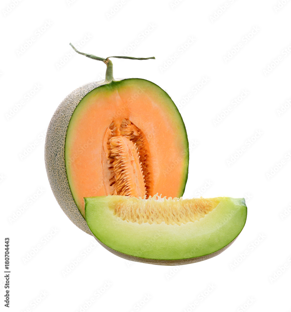 melon isolated on white background melon isolated on white background