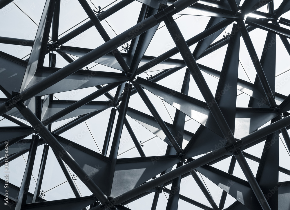 Steel structure Modern Building Architecture abstract
