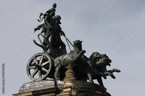 Details on the Semper Opera House (Semperoper), Dresden, Saxony, Germany