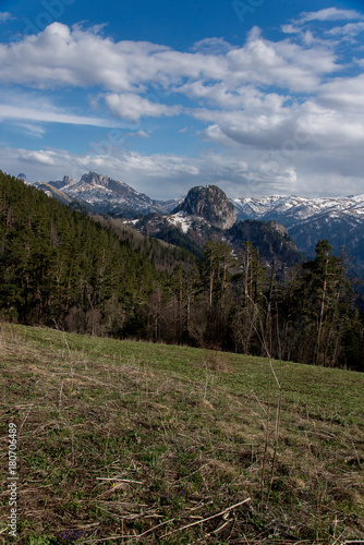 The mountain range of the Big Thach natural park. Adygea © Solomkina Viktoria