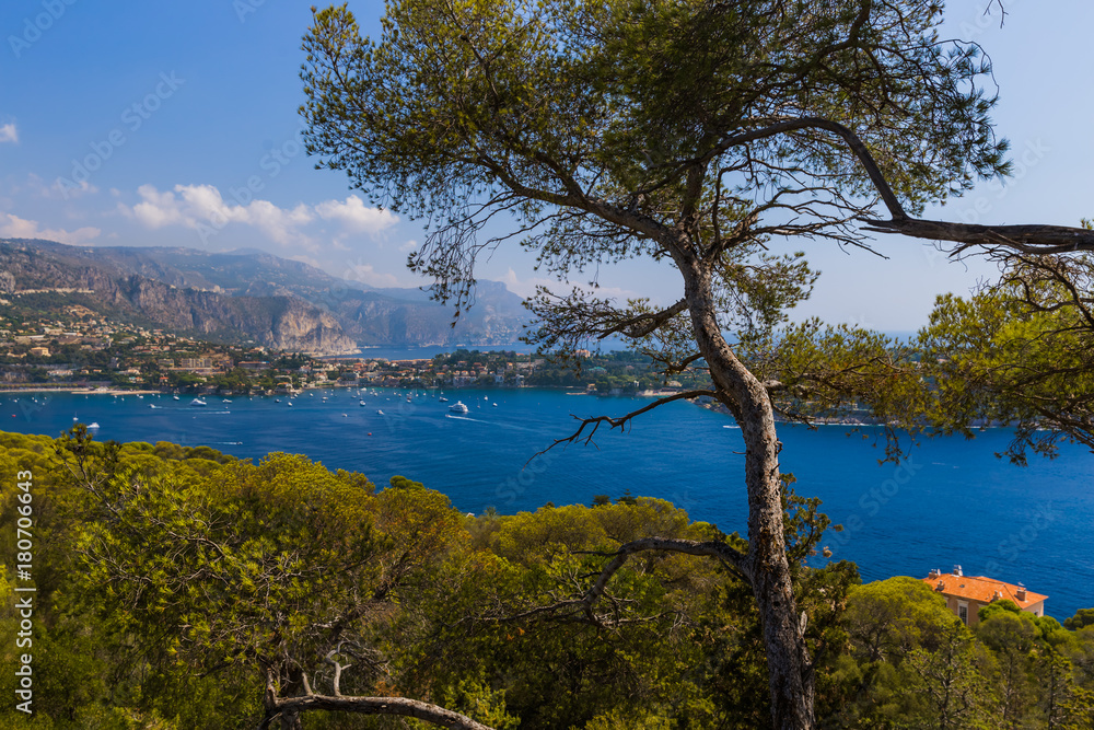 View of Villefranche Sur Mer in France