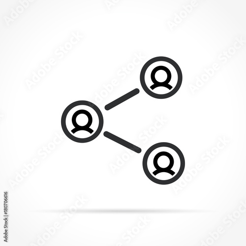 share icon on white background