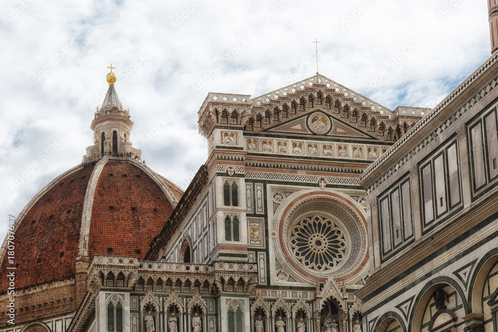 Florence Duomo. Basilica di Santa Maria del Fiore (Basilica of Saint Mary of the Flower) ,  Florence, Italy