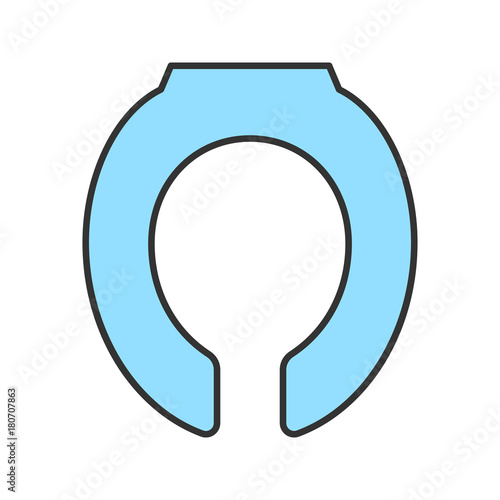 Toilet seat color icon