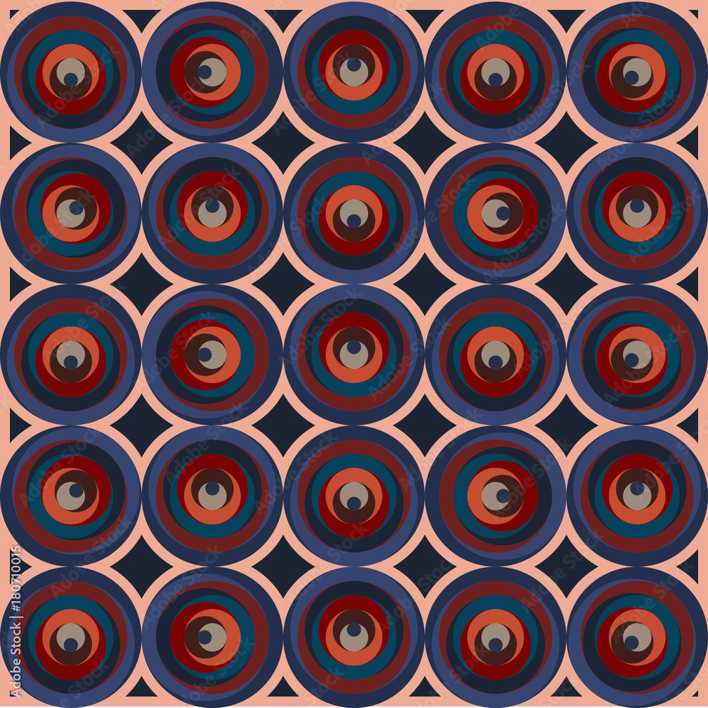 circle seamless usa Color style seamless stripes pattern. Abstract vector background.