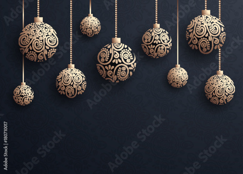 merry christmas ball background