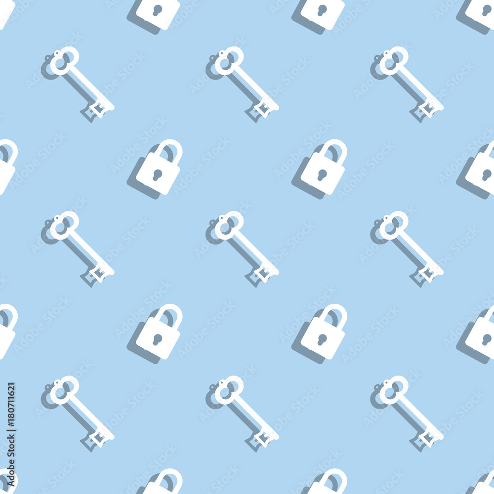 Key And Safe Lock Seamless Pattern Key And Safe Lock Seamless Pattern