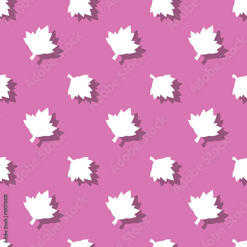 Maple Leaf Floral Seamless Nature Pattern