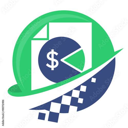 Icon logo for digital business, for tax service providers