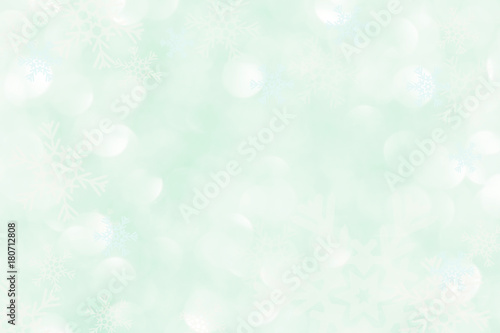 Blue Christmas background with snowflakes 