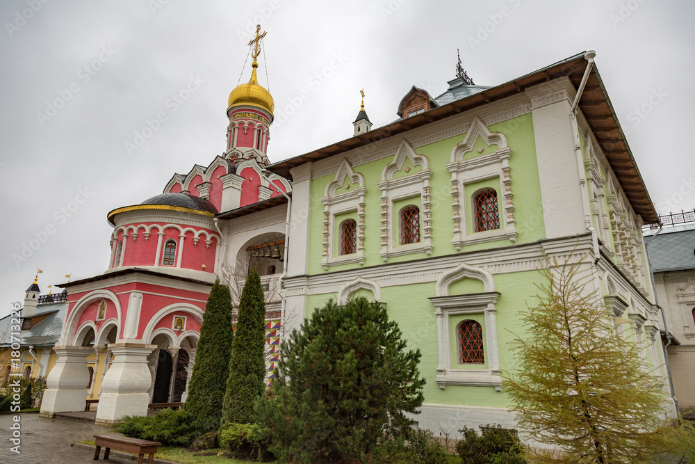 Fototapeta premium PAVLOVSKAYA SLOBODA, RUSSIA - NOVEMBER 11, 2017: Temple of the Annunciation of the Blessed Virgin Mary 