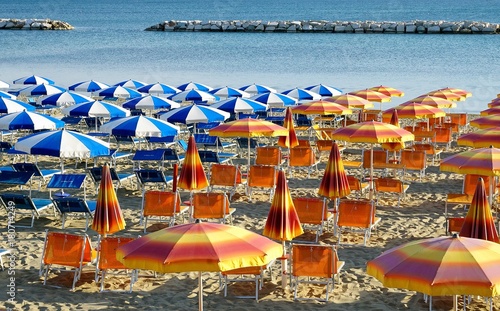 The beach in Gabicce Mare