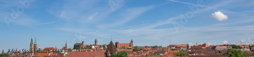 Skyline von Nürnberg in Franken