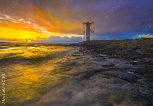 lighthouse "windmill", Swinoujscie, baltic, Poland