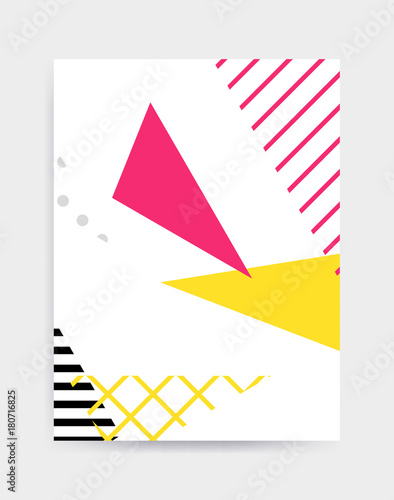 Bright colorful vector illustration eye catching poster template