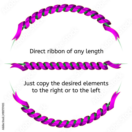 Festive ribbons.