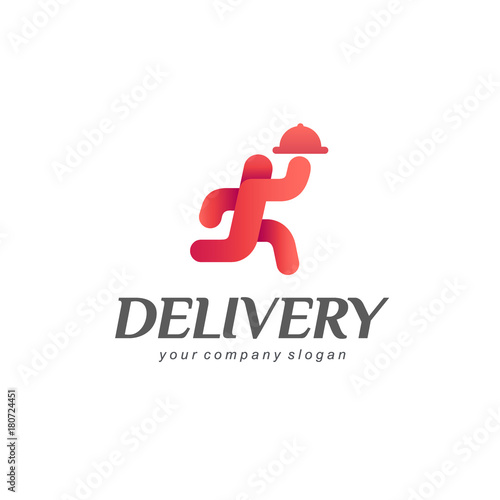 Vector logo design for the delivery service