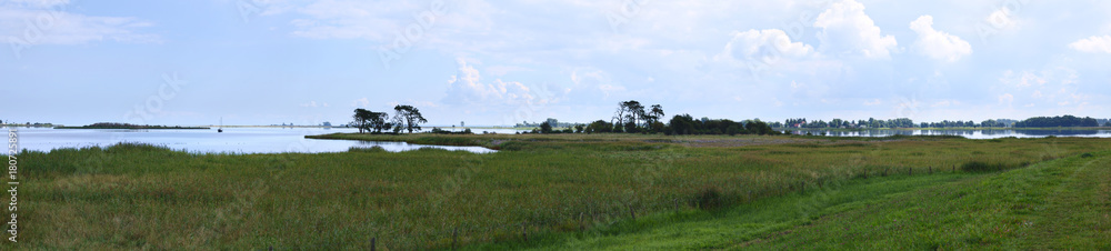 Panoramic view of nature reserve Fahrenbrink in Mecklenburg-Vorpommern, Germany