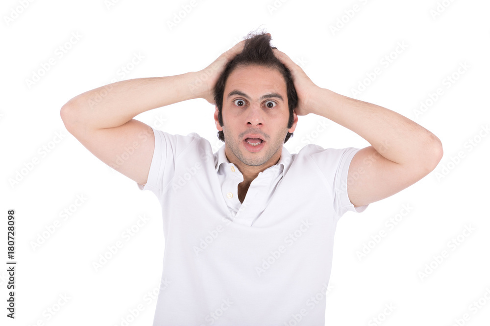 man in shock man in shock