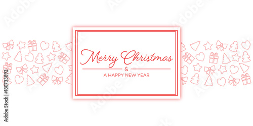 Merry Christmas - Grußkarte (Rot)