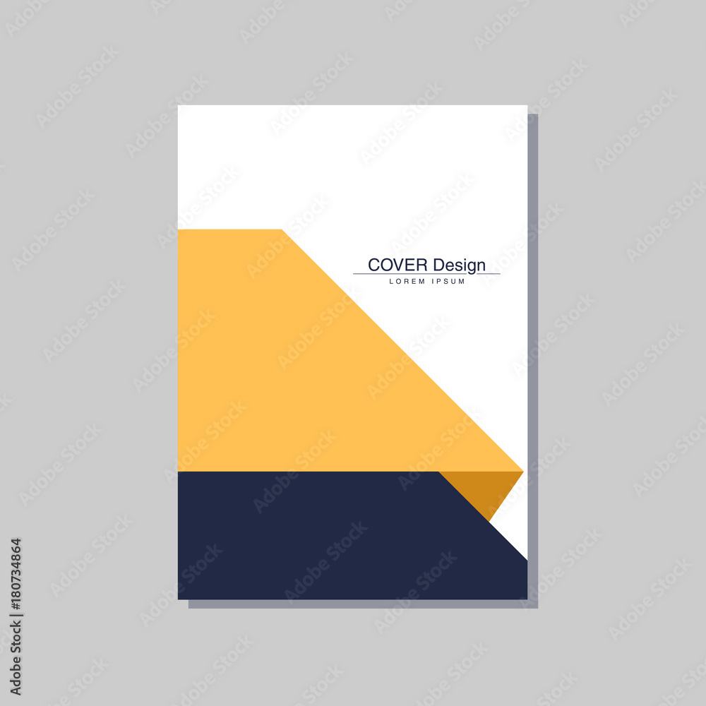 book cover design vector template in A4 size book cover design vector template in A4 size
