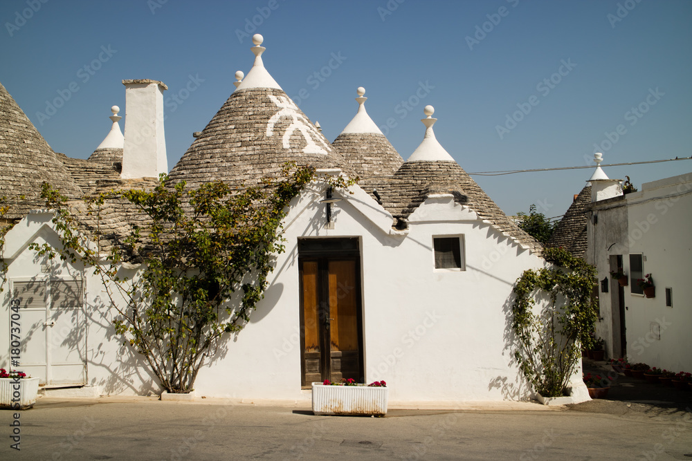 traditional houses in alberobello, italy