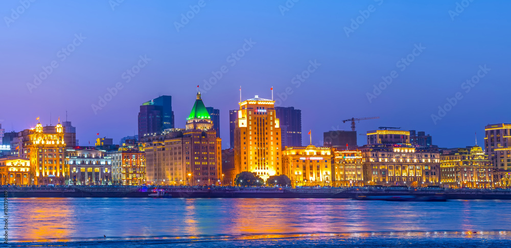 Obraz premium Shanghai Bund night