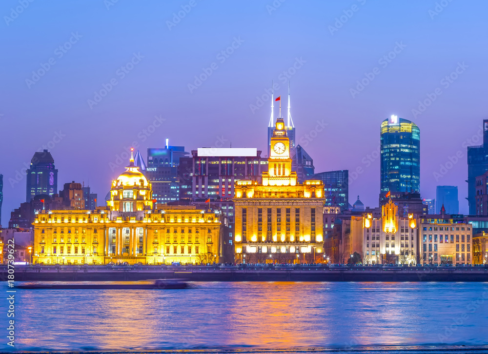 Fototapeta premium Shanghai Bund night