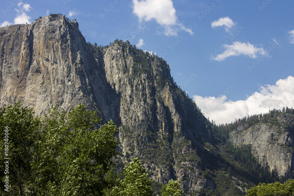 Views of Yosemite Valley in Yosemite National park, Eastern California