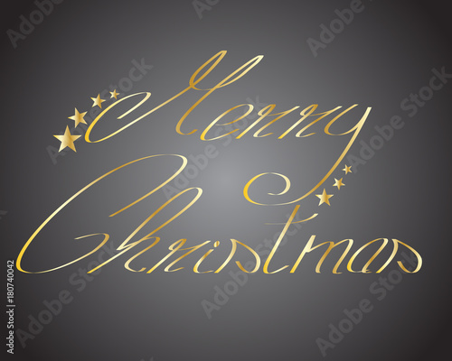 merry christmas logo gold and black 