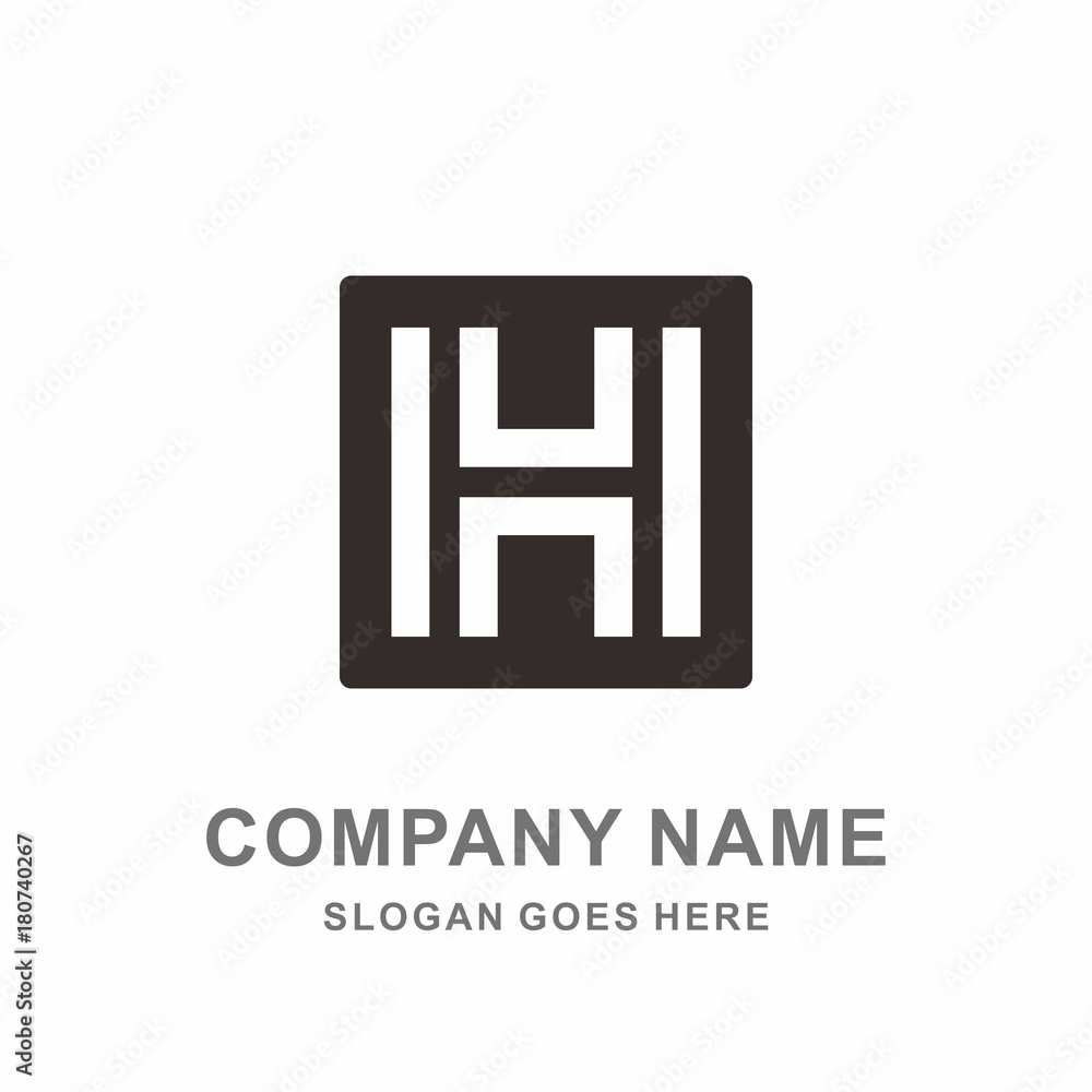 Monogram Letter H Geometric Square Architecture Interior Construction Business Company Stock Vector Logo Design Template Monogram Letter H Geometric Square Architecture Interior Construction Business Company Stock Vector Logo Design Template