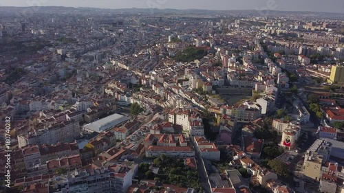 Wallpaper Mural sunny evening lisbon city aerial panorama 4k portugal
 Torontodigital.ca