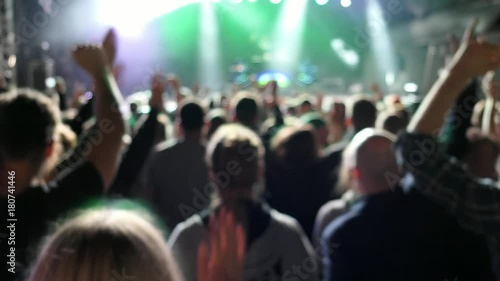 Wallpaper Mural Crowd Partying At Live Music Concert Torontodigital.ca