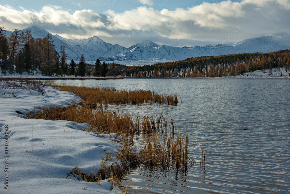 Fototapeta premium Autumn in the Altai Mountains