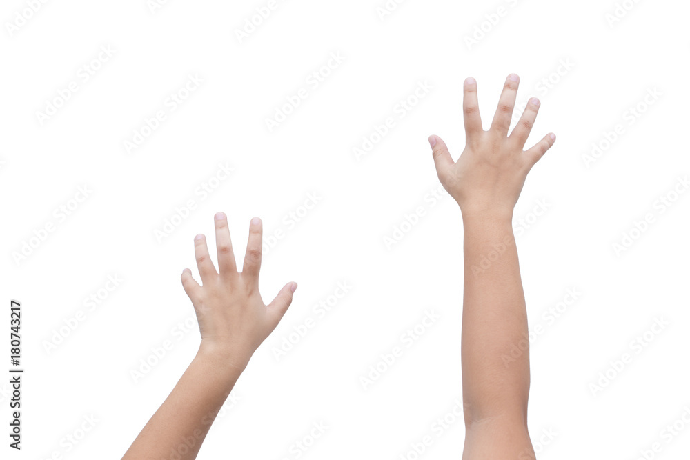 hand clamber or climb posture isolated on white background hand clamber or climb posture isolated on white background