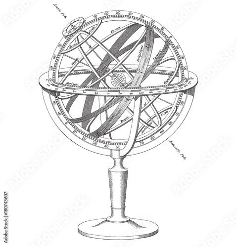 vector Armillary Sphere illustration photo
