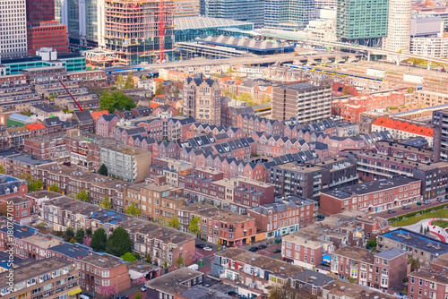 Aerial cityscape of The Hague (Den Haag), Netherlands