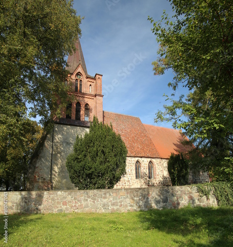 Church in the town of Ranzin, Mecklenburg-Vorpommern, Germany