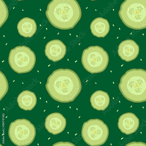 cucumber slices pattern
