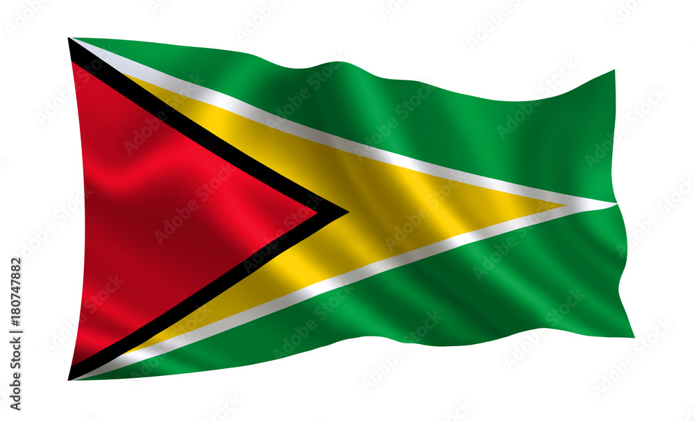 Obraz premium Guyana flag. A series of 
