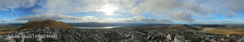 360 Degree panorama on a subpeak of the mountain Hovaerken in Sweden © jojoo64