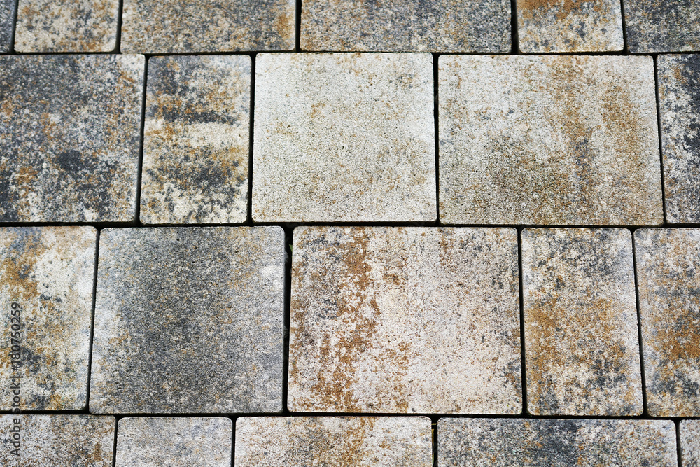 Obraz premium Bodenplatten aus Beton als Terrassenbelag